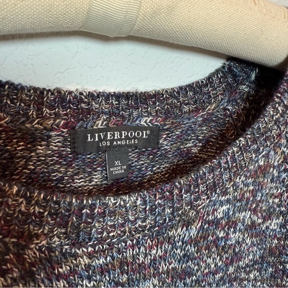 Liverpool Marled Knit Crew Neck Sweater - Picture 2 of 6